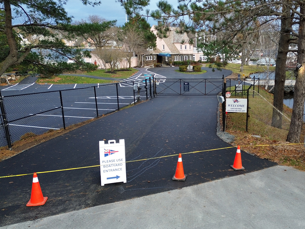 parking lot paving and painted line markings